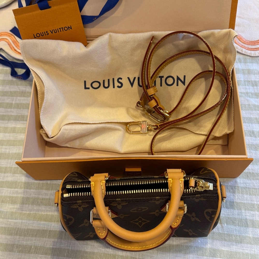 Louis Vuitton Nano Speedy Monogram NWT - Picture 5 of 10